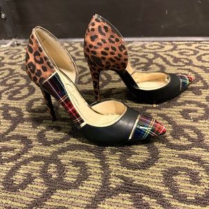 Jessica Simpson Plaid Combo Pump
